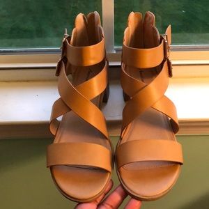 Tan American Eagle by Payless sandals